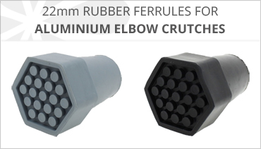 HEXAGONAL RUBBER FERRULES FOR CRUTCHES